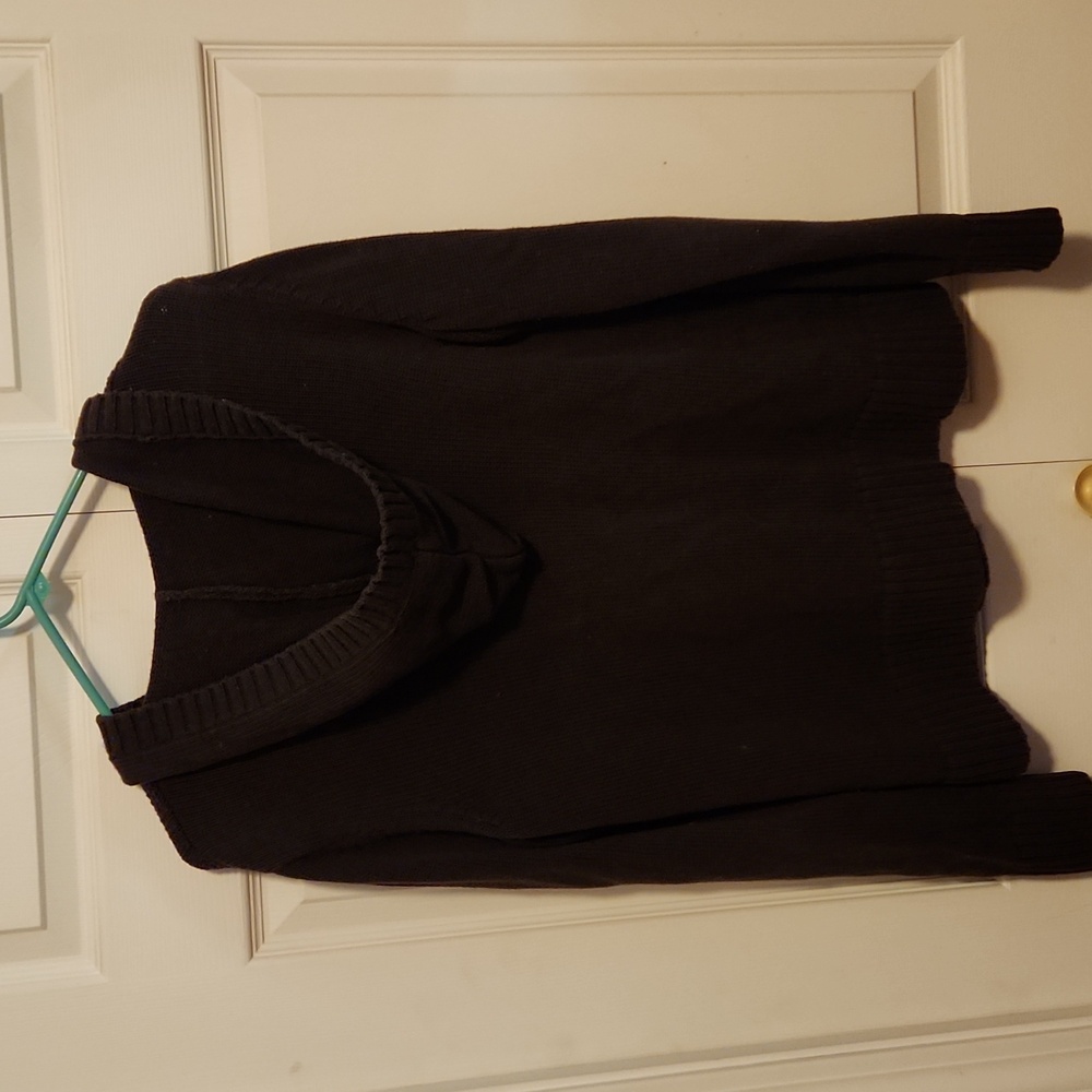 Christopher and Banks Large Hooded Brown Sweater - Picture 4 of 4